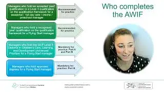 Guidance for nominated persons of Flying Start managers: AWIF for early years and childcare managers