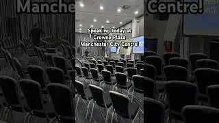 On stage today speaking at a property event 💡#event #shorts #manchestercity