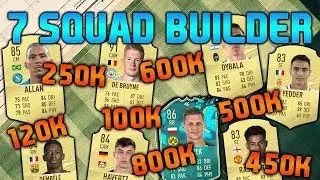 FIFA 20 SQUAD BUILDER 100K 120K 250K 450K 500K 600K 800K SQUAD BUILDER FUT CHAMPIONS TEAMS