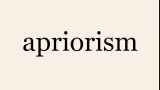 apriorism