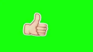 Green screen thumbs up