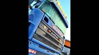 SCANIA 164 V8 Cold start