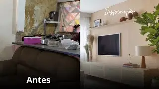 Reforma INCRIVEL da sala da Claudia fizemos vários reparos