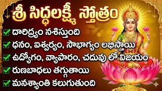 శ్రీ సిద్ధలక్ష్మీ స్తోత్రం | Sri Siddha Lakshmi Stotram | Dhanam Aishwaryam Success | Lakshmi Mantra