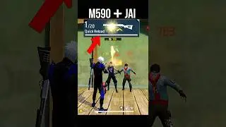 M590 + Jai Character 🔥 Free Fire M590 Shotgun Tricks #srikantaff