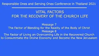 21Resp06EN_The Factor of Blending for the Reality of the Body of Christ
