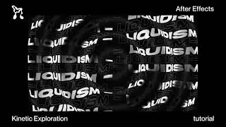 Kinetic Liquid Typography Animation in After Effects | No-Plugins Tutorial