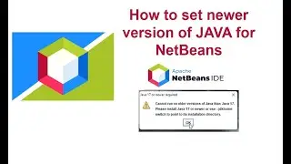 How to set newer version of of JAVA for Netbeans I Netbeans Startup Error