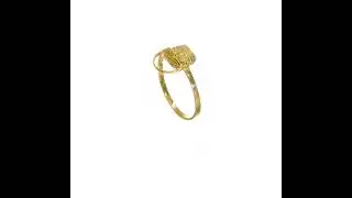 14K Yellow Gold 2-D Nantucket Basket Ring
