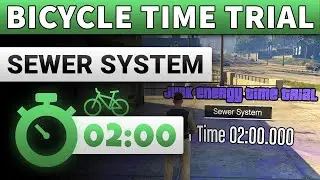 GTA 5 Junk Energy Time Trial Sewer System | GTA ONLINE BICYCLE TIME TRIAL SEWER SYSTEM (02:00)