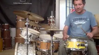side snare Steppodrum 10x5 abete val di fiemme yellow