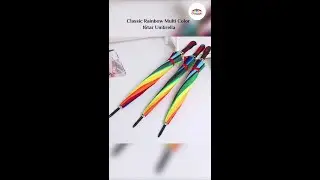 Classic rainbow multi color 16 tar umbrella