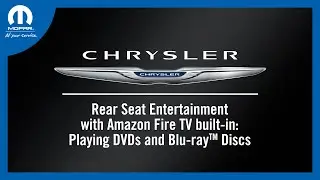 Rear Seat Entertainment with Amazon Fire TV: DVDs and Blu-ray™ Discs | 2024 Chrysler Pacifica's