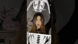 LAST Minute SPOOKY DIY Spine WINGS T-Shirt COSTUME