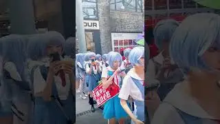 EVA and Pizza Hut  |  joint brand activity ! #evangelion #cosplay #rei