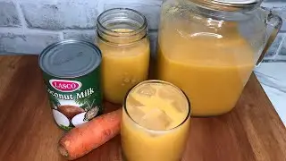 Carrot Coconut Milk Punch || Carrot Juice With Coconut Milk || Ronica Love