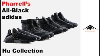 Exclusive look at the Pharrell&rsquo;s All Black adidas Hu shoe Collection - 2021