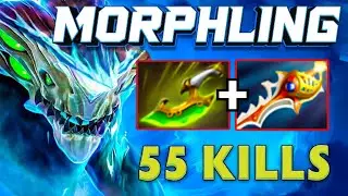 Insane Burst Damage Morphling Divine Rapier + Daedalus 55Kills One Shot with Swift Blink🔥
