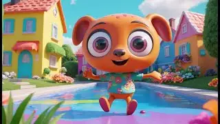 Color Splash Fun with the Fall Guys Wobbly Bean | Nursery Rhymes for Kids & Baby Songs