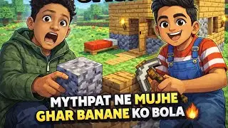 OMG! Minecraft House Build Challenge 🤯🔥 (Inspired by Mythpat)#viral #minecraft #gaming #freefire 