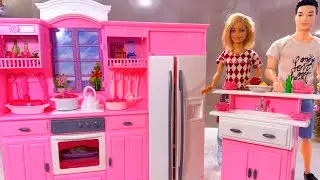 7 Minutes Satisfying with Unboxing Barbie’s Kitchen, ASMR | Review Toys 
