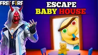 Escape Giant Baby House! 🧸 | Free Fire New Parkour Map Code 😱 (Aaj toh main gaya)