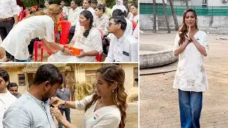 Poonam Pandey Celebrate Republic Day With Differently Abled Children, Hoisted National Flag