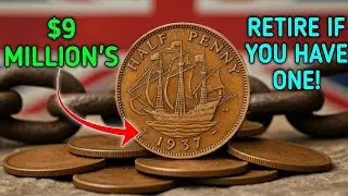 RETIRE FROM If You Have Top 10 UK Half Penny Rare Half Penny Worth Big Money&ndash; UK Penny to Look for!