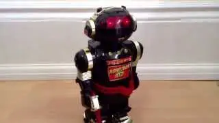 Vintage Robot Robotron RT-2 by New Bright Hong Kong. SMOKING!!