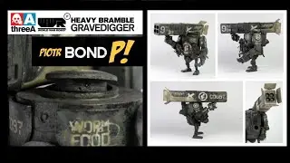 Figurka robota Heavy Bramble Gravedigger - World War Robot - firma ThreeA  1/12 WWRp odcinek 14
