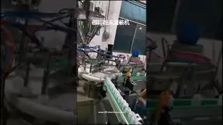 Automatic bottle feeding powder filling capping machine packing video