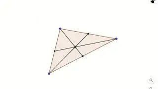 Centroid (balancing point) of a triangle