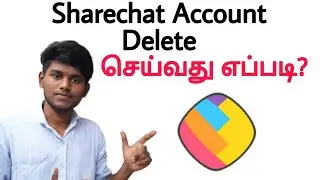 how to delete sharechat account permanently in tamil Balamurugan tech