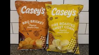 Casey&rsquo;s Rippled Potato Chips: BBQ Brisket & Fire Roasted Sweet Corn Review