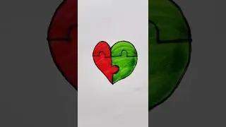 Heart ❤️ easy drawing for kids #heart #drawing #viral #cartoon #funny #youtubeshorts #art #cricket