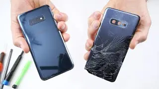 Samsung S10e SHATTERED Back Glass Replacement. Satisfying Restoration the Samsung S10e Back Cover