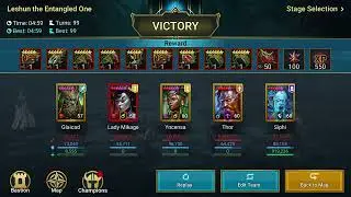 Leshun the Entangled One Hard Drops, Grim Forest Boss, Raid Shadow Legends