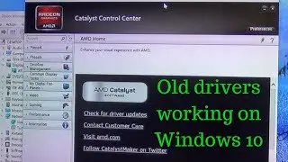 How to install a legacy ATI (AMD) Radeon driver on Windows 10
