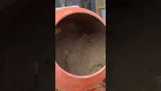 Mixing mixing mixing  #mortar #sand #cement #water #mixer #blocks #bricks #cementmixer #bricklaying