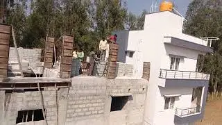 G+2 house construction work 🏡