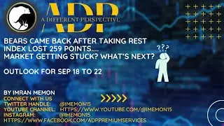 #BEARS MADE A COMEBBACK... #KSE100INDEX LOST 259 POINTS - WHAT'S NEXT? OUTLOOK FOR WEEK - SEP 18-22