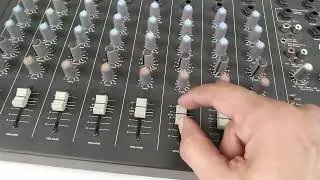 Controle de volume de mesa de som de 8 canais wattsom mxs 8 s &aacute;udio mixer