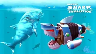 ROBO SHARK vs ICE SHARK in Hungry Shark Evolution