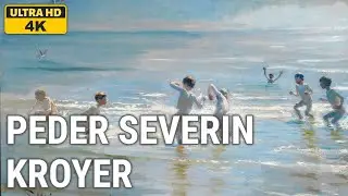 Peder Severin Kroyer: A collection of 10 oil paintings with title and year, 1892-1895 [4K]