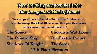 2024 GARAGE ROCK HALL OF FAME  -  VOTING WEEK