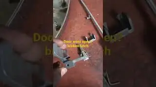Replacing a damaged front load washing machine door handle