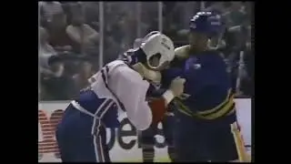 Steve Dykstra vs Chris Nilan Round 1. Nov 29, 1985