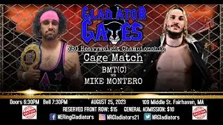 CAGE MATCH! NRG Heavyweight Championship - BMT(C) vs Mike Montero - Gladiator Games 2023