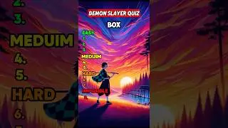 Demon Slayer Quiz! How Fan Are You? #anime #demonslayer #animequiz #trivia #challenge