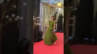 Caitlyn Stave looks like a fairy with her green fluffy gown! #shorts | ATM Online Exclusive